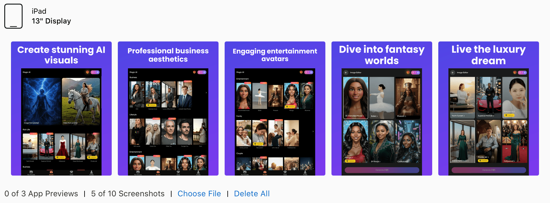iPad screenshot generator