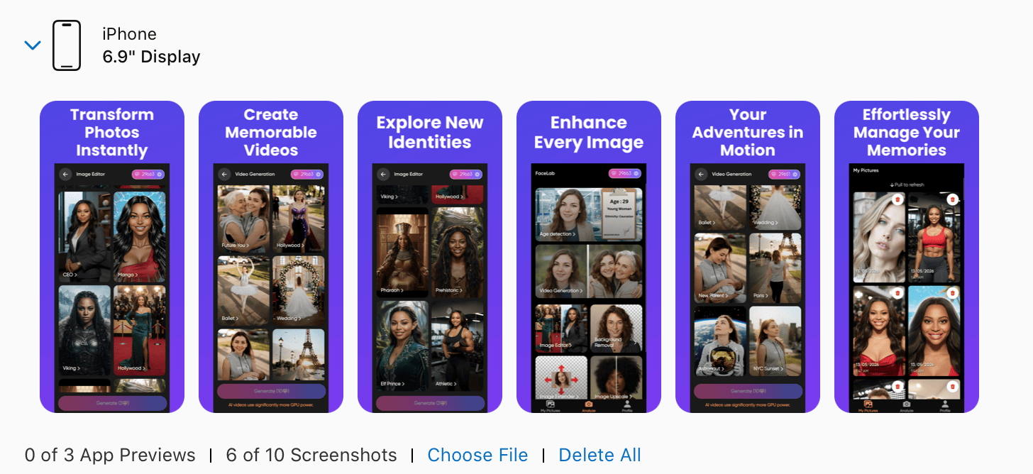 iPhone screenshot generator